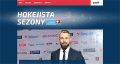 Desktop Screenshot of hokejistasezony.cz